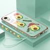 Креативный чехол для телефона с покрытием из фруктов и авокадо для iPhone 11 13 15 Samsung Galaxy A52 Xiaomi Redmi 12C Note 10 Pro Oneplus Мягкие чехлы для смартфонов
