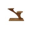 Bamboo & Wood Multi-Layer Flower Stand for Balcony & Office Desktop