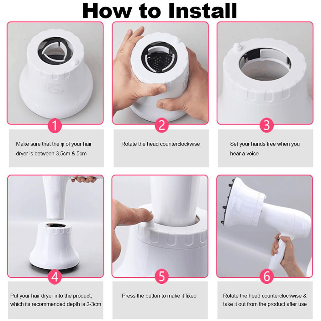 Фен Anself с диффузором, регулируемая насадка для сушки волос, рассеивающая ветер для вьющихся волос, волнистые волосы, парикмахерские аксессуары для укладки