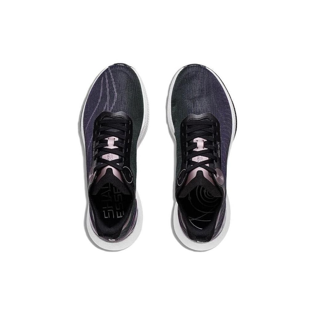 Li Ning Shadow 2 Essential Амортизация Дышащие Легкие Упругие Низкие Кроссовки для Бега Мужские Черные ARRT005-5