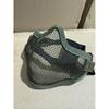 V1 Double‑Strap Steel Wire Half Face Mask, Camo Tactical Protective Mask for CS Airsoft Wargame Training