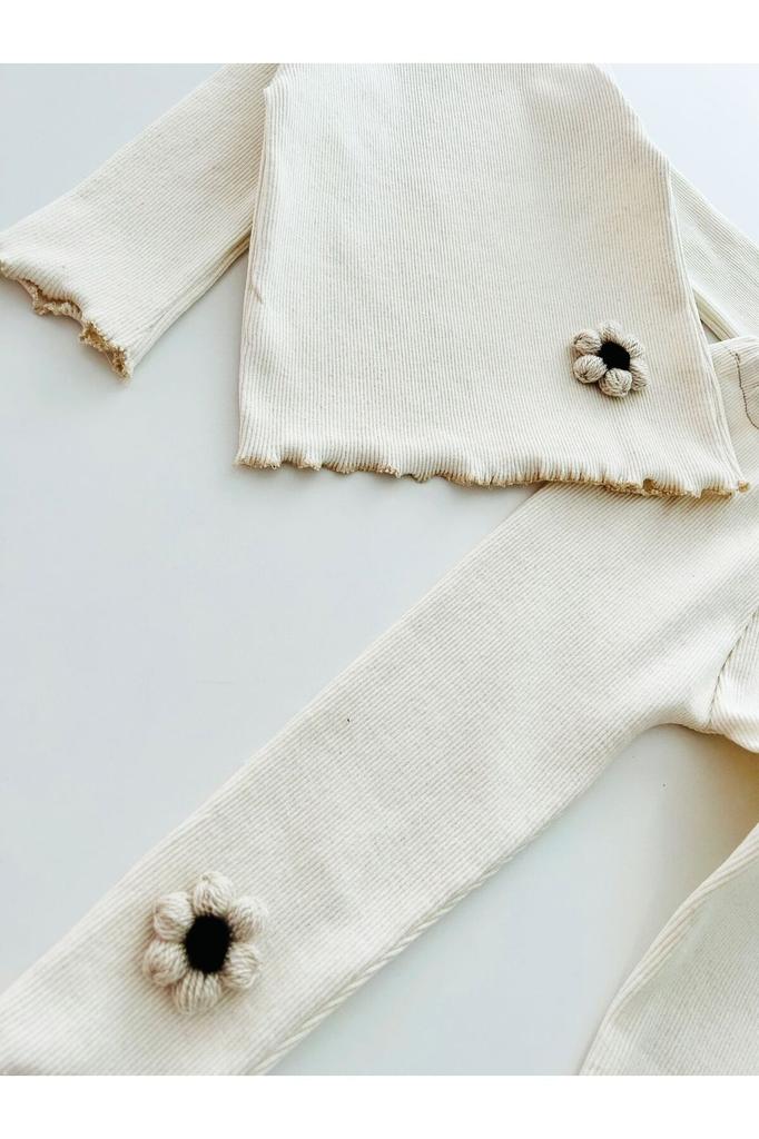 Бандана в рубчик с верхом и низом для маленьких девочек