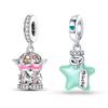 Charms 925 Sterling Silver Fit Charms925 Original Bracelet Necklace Womens Carousel Pendant DIY Fine Jewelry Gift