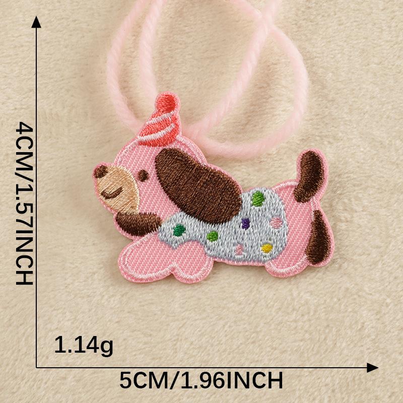 Оригинальная вышитая этикетка самоклеящаяся нашивка милая колбаска собака чехол для мобильного телефона аксессуары вышитая наклейка аксессуары нашивка наклейка из ткани