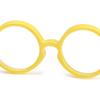 Round Frame Candy Color Toys Eyewear Clear Lens Eyeglasses Plush Doll Miniature Doll Glasses
