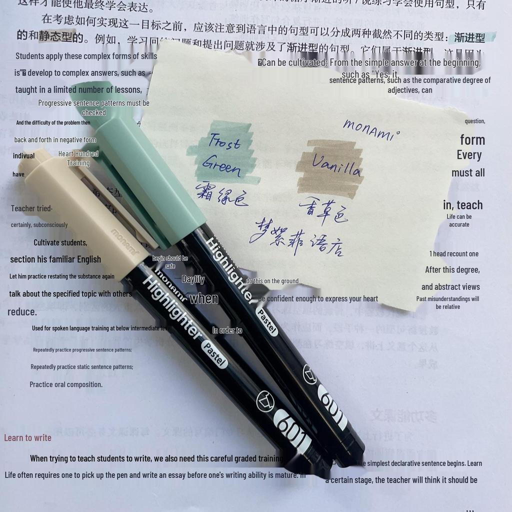 Маркеры-хайлайтеры Morandi - Элегантные новые цвета 601, Идеально для студентов