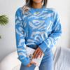 Women's Autumn and Winter Flower Long-sleeved Knit Base Sweater