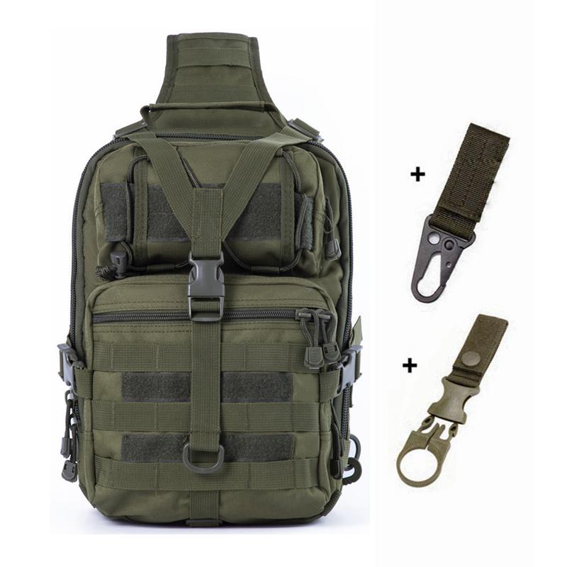 900D Tactical Shoulder Bag 20L Sling Backpack Outdoor Chest Bag Molle Camping Cycling Trekking Fishing Hiking EDC Backpack
