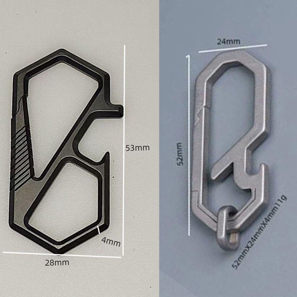 Пряжки для ключей EDC из титанового сплава, суперлегкая открывалка для бутылок, новые брелки, подвеска, инструмент для отдыха на природе