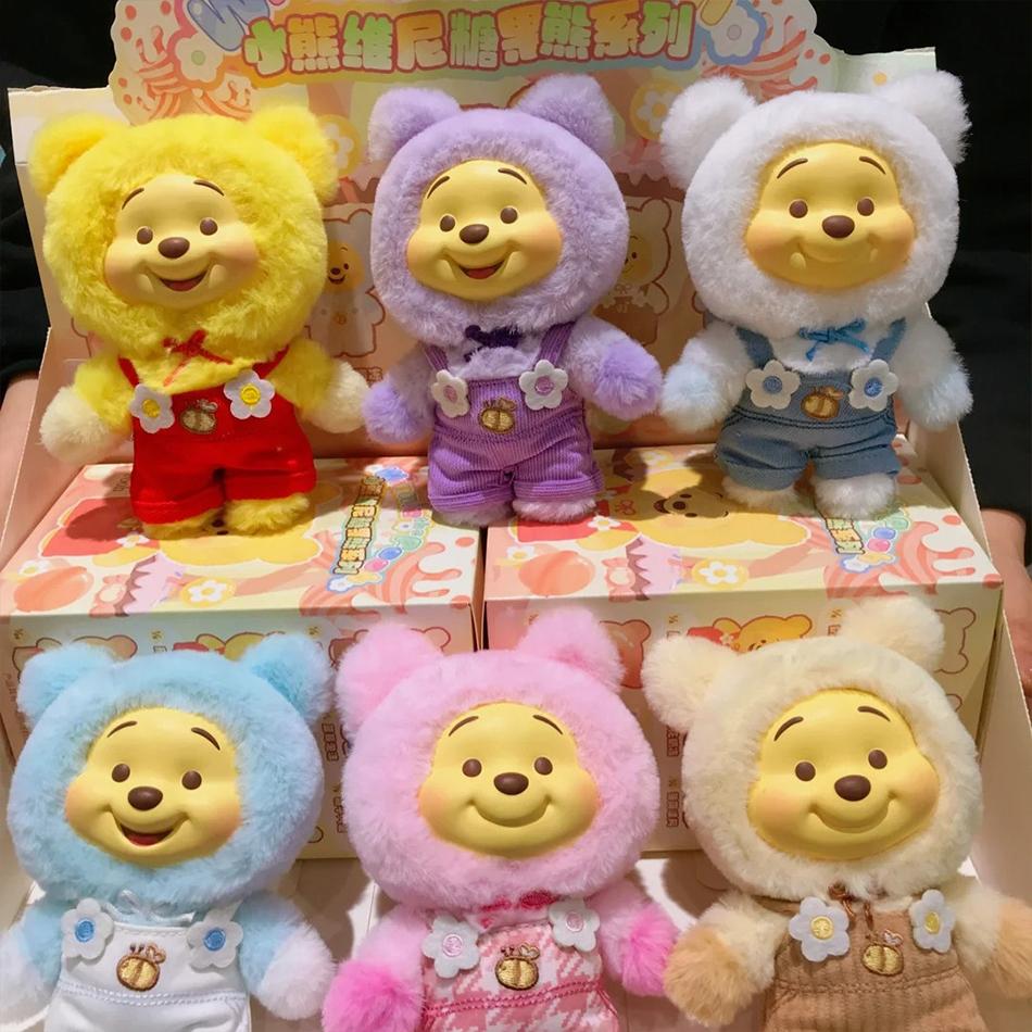 Новая серия конфет Винни-Пух от Miniso, слепой бокс, кавайный виниловый подвеска-лицо, кукла Медвежонок Пупу, модная игрушка, подарок для детей
