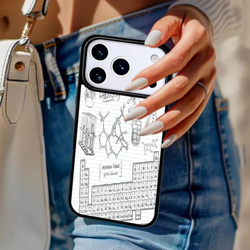 Чехол для телефона с рисунком по биологии и химии Для iPhone 17 Air 14 15 13 12 Max Чехол Для Apple 14 15 16 16e 11 Pro Max Plus Coque