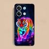 Неоновый чехол для мобильного телефона с тигром для Xiaomi Redmi Note 14 13 12 11 S Pro Plus 4G 5G Цветной чехол с принтом Красивый чехол Роскошный