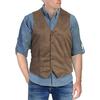 Men Suit Vest V-Neck Sleeveless Single Breasted Slim Fit Waistcoat with Pockets Solid Color Formal Business Vest Coat