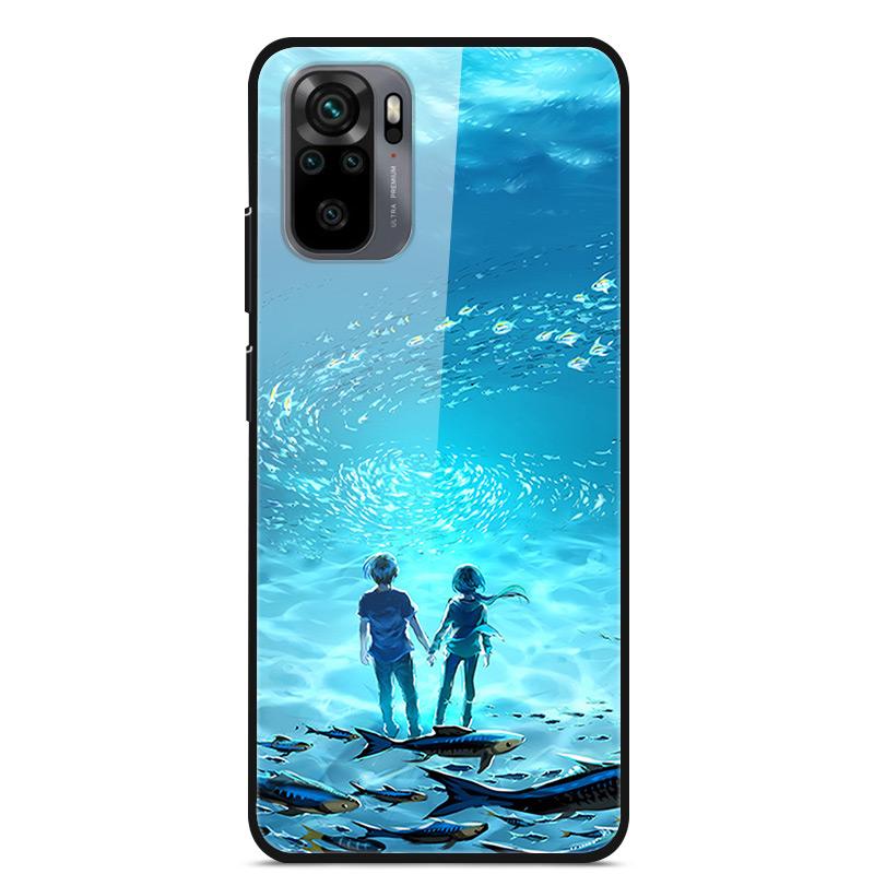 Закаленное Стекло Чехол Для Xiaomi Redmi Note10 Pro Чехол Стеклянная Задняя Крышка Для Xiaomi Redmi Note 10 10Pro Max Чехол Note10 5G Корпус