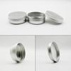 Wopanxye 10 Pack 2oz Silver Aluminum Tin Cosmetic Cream Eyeshadow Ointment Lip Gloss Tea Candle Refillable Container Jars for Paint Aluminum Tin