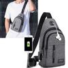Waterproof USB Male Chest Bag Fashion Men's Bag Shoulder Bag Crossbody Bag Sports Backpack Diagonal Packaging New