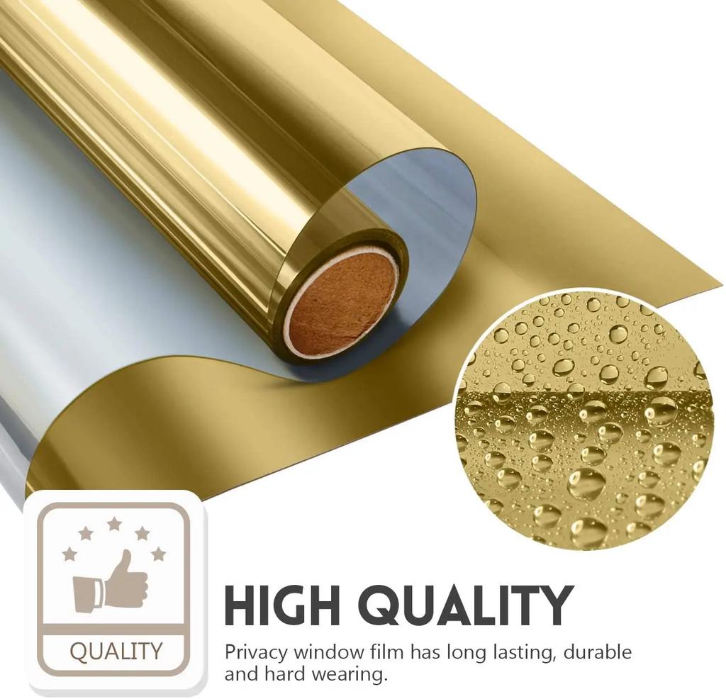 Односторонняя пленка для окон, зеркальная, отражающая, солнцезащитная, тонирующая, с защитой от ультрафиолетового излучения, стекло, виниловая затемняющая наклейка, стекло, конфиденциальность для дома