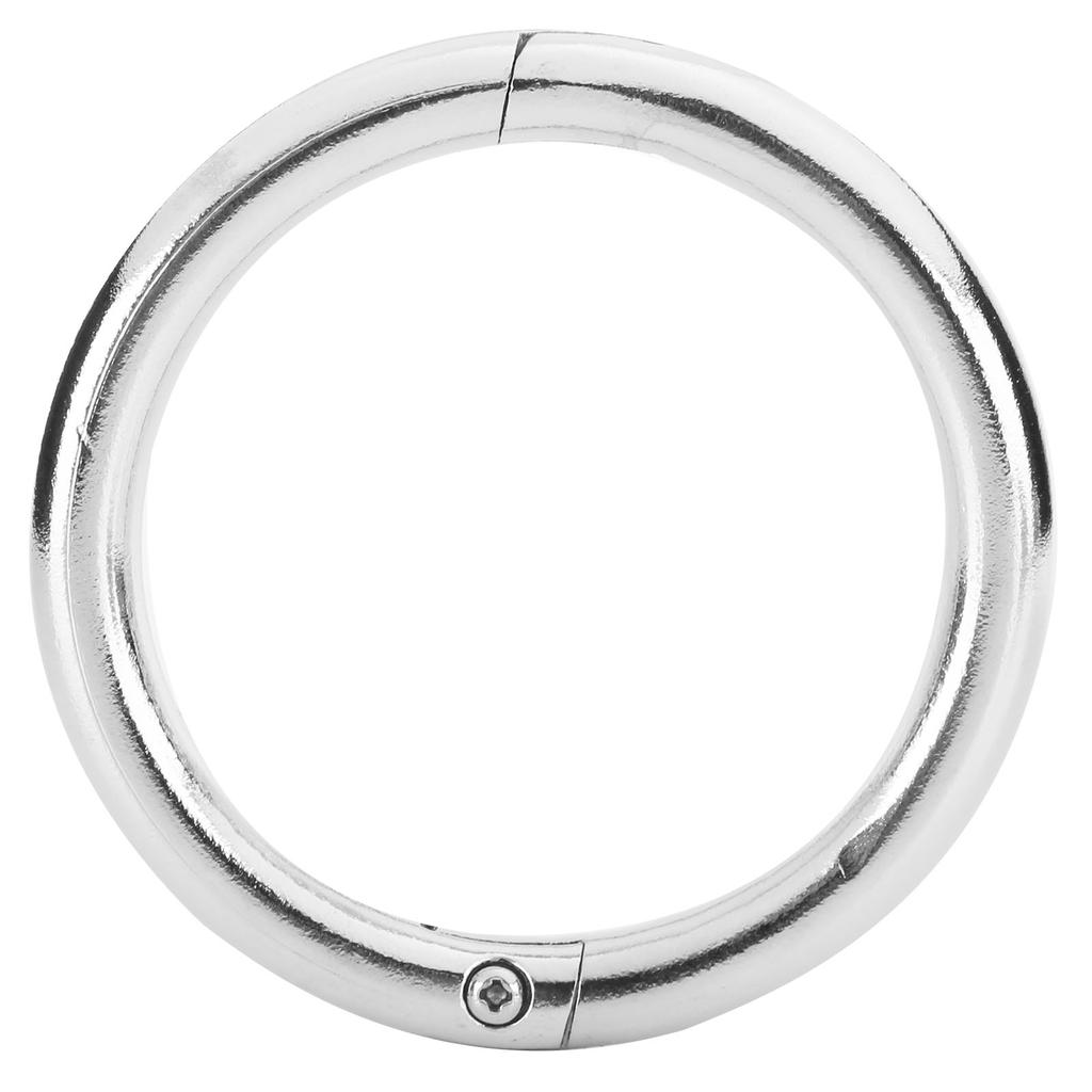 Металлическое кольцо для носа быка и коровы, хромированное, для сельскохозяйственных животных, крупного рогатого скота, ветеринарного аксессуара