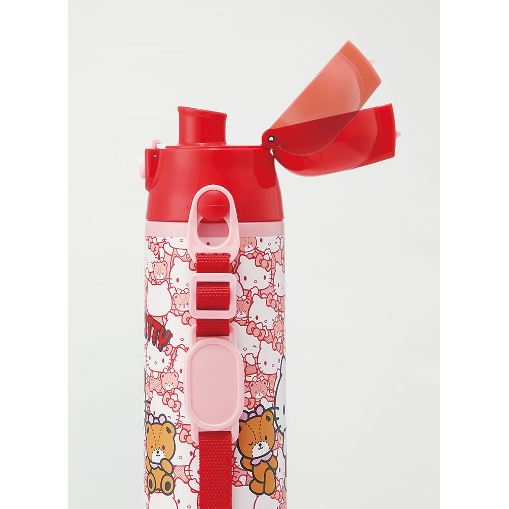 Skater 2way Stainless Steel Water Bottle Direct Drinking 580ml Cup Drinking 570ml Hello Kitty Ushiro Shiro Sanrio Lightweight Type Boys Cool
