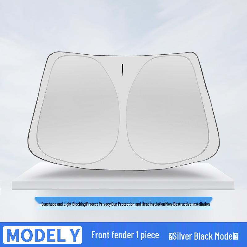 Lightproof Side Window Sunshade & Privacy Curtain for Tesla Model 3/Y - Heat Insulation & Sun Protection