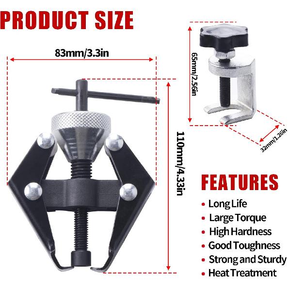 Battery Terminal And Wiper Arm Puller Tools, Windshield Wiper Arm Removal Tool, Heavy-Duty Arm Bearing Remover Puller Repair Tool