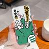 Чехол для Samsung Galaxy A72 A73 Простой чехол с рисунком цветка для Samsung A 72 A 73 Мягкий ТПУ Силиконовый Защита от падения Прозрачный корпус телефона