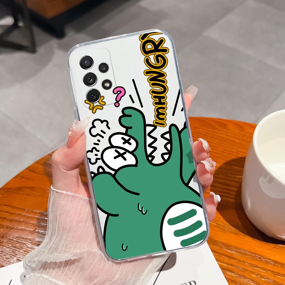Чехол для Samsung Galaxy A72 A73 Простой чехол с рисунком цветка для Samsung A 72 A 73 Мягкий ТПУ Силиконовый Защита от падения Прозрачный корпус телефона