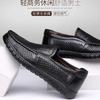 Fashion Summer Men Loafers High Quality Cowhide Leather Shoe Breathable Hollow Out Sandals Mesh Casual Driving Shoes Men's Slip-on Flats
