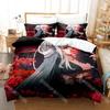 Fashion Anime Girls The Demon Girl Next Door Bedding Set Single Twin Full Queen King Size Bed Set Kids Bedroom Duvetcover Set
