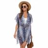 Womens Multiple Styles Beach Breathable Travel Floral Pattern Outdoor Sunscreen Shawl Fashion Leopard Pattern Summer Accessories