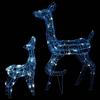 VidaXL Family of Reindeer Decoration Luminous Reindeer Christmas Decoration Garden Patio Backyard Outdoor Indoor 329790