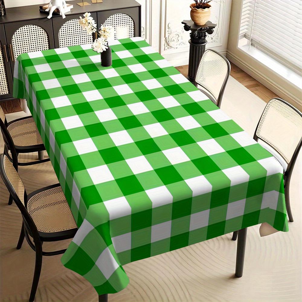 JIT1PC 2025 Beautiful Check Pattern Printed Decorative Tablecloth, Washable, Suitable for Family Kitchenzyc