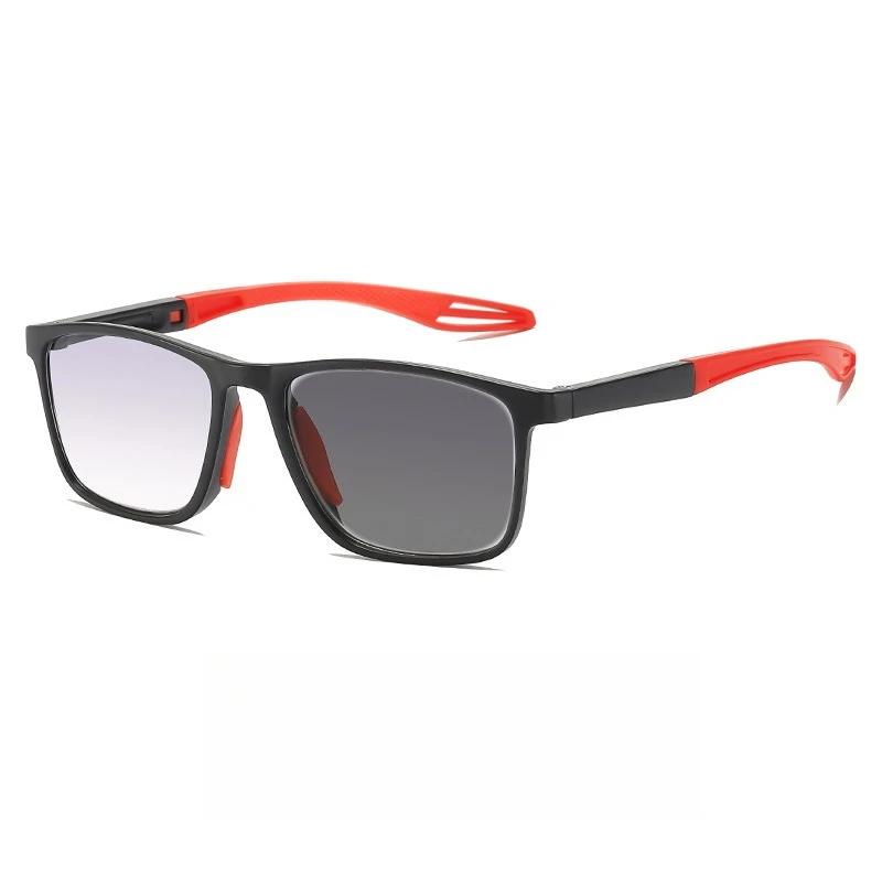 Unisex HD Sports Photochromic Reading Glasses Fashion Non-slip Anti Blue Light Eyeglasses UV Protection Diopter +1.0 TO +4.0