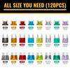 120 PCS Blade Fuses Assortment Kit, Car Fuses Assortment Kit- Standard & Mini & Low Profile Mini Fuse (2A 5A 10A 15A 20A 25A 30A 35A),Replacement