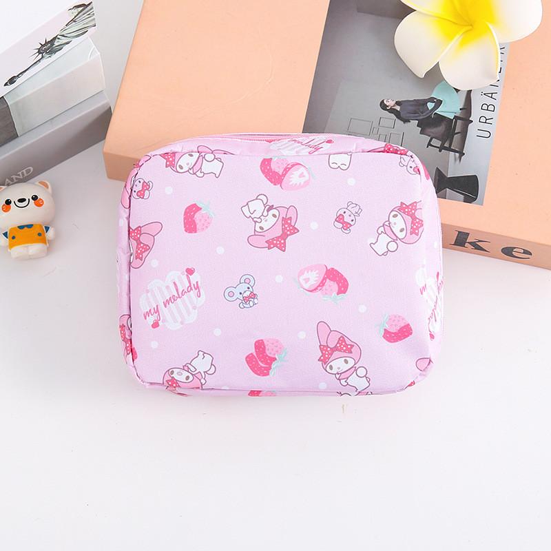 Snoopy Doraemon Hello Kitty Cinnamoroll Pattern Portable Makeup Storage Bag For Girls And Travel