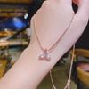 Цепочка на ключицы цвета настоящего золота, ожерелье «Рыбий хвост» - Простой корейский стиль, модный женский дизайн, темперамент в стиле знаменитостей