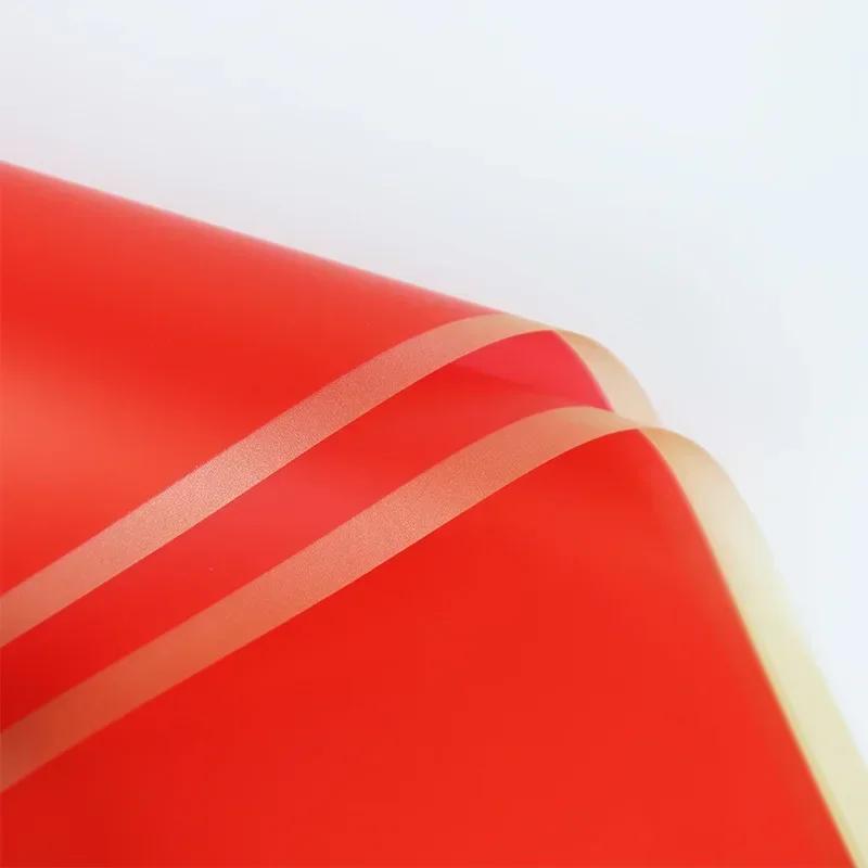 20 листов упаковочной бумаги для цветов с золотой каймой и розами в корейском стиле, полупрозрачная подарочная упаковка для флористических букетов, упаковочный материал