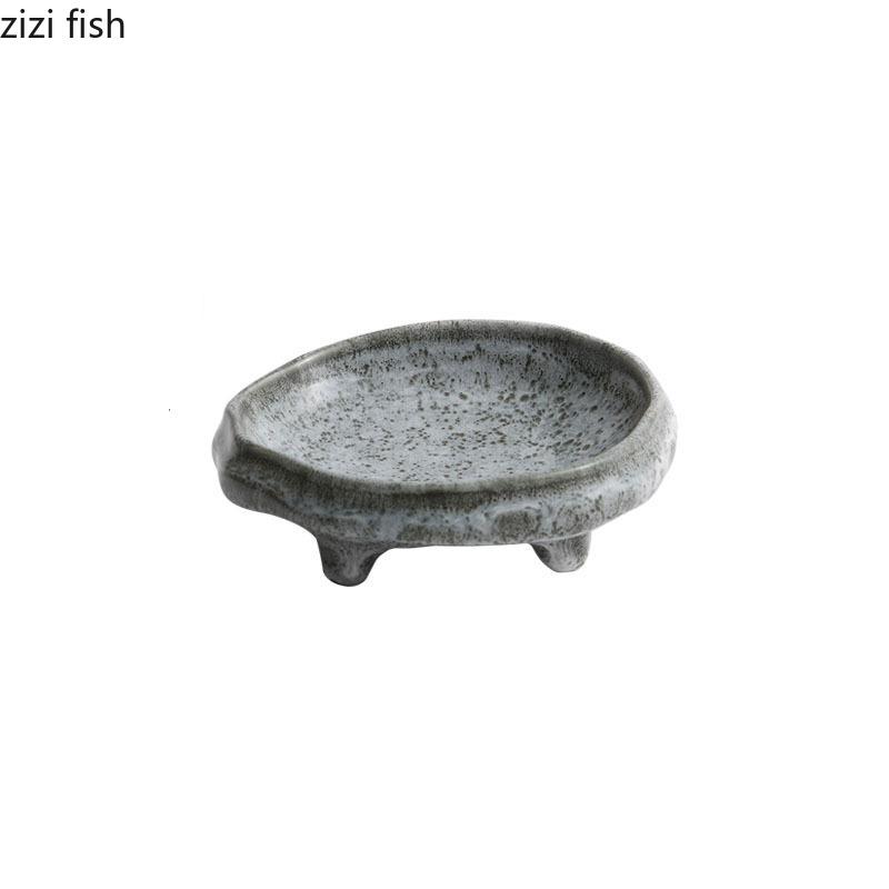 Винтажная керамическая обеденная тарелка, креативная нестандартная тарелка для суши, десертная тарелка, тарелки для закусок, специальная ресторанная посуда