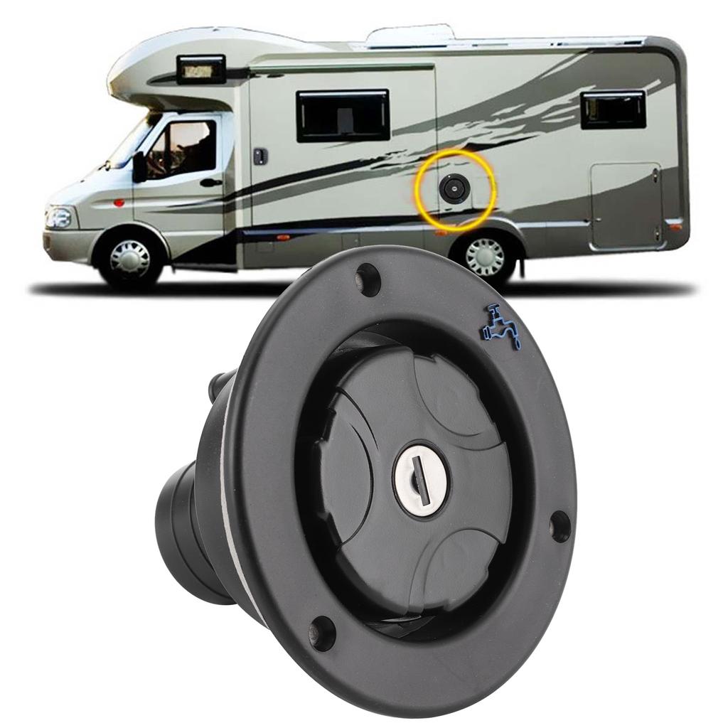 Гравитационный залив пресной воды с запирающейся герметичной крышкой для заливки воды с 2 ключами для автодома-кемпера