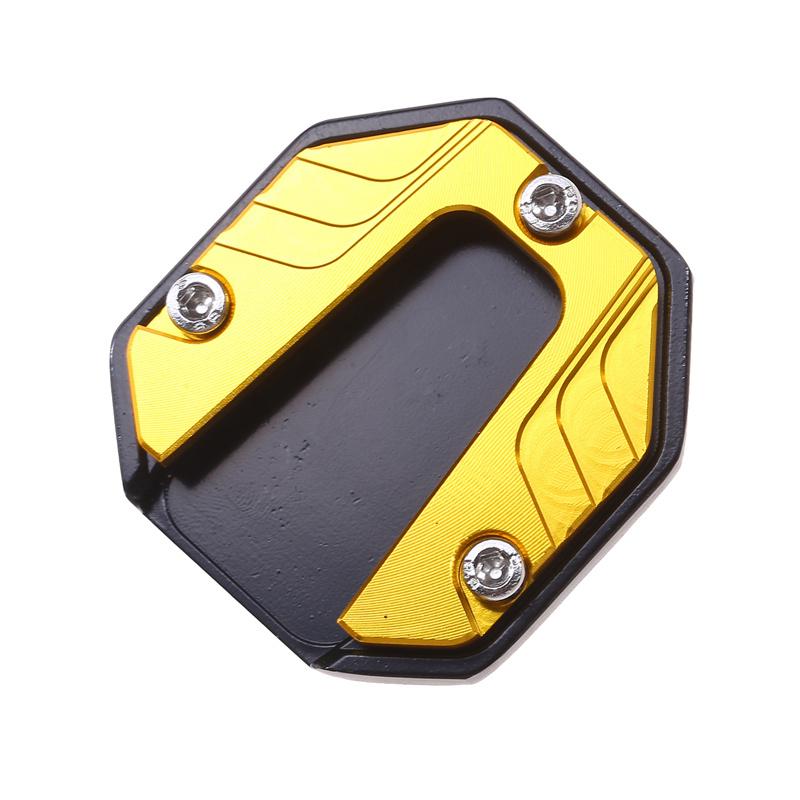 Motorcycle Aluminum Alloy Foot Support Pad Increased Anti-Slip Base Side Support Extended Foot Pad for Motorcycle Bicycle
