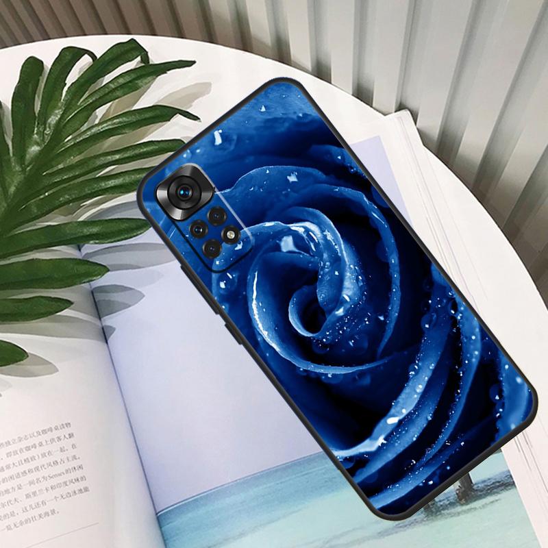 Blue Rose Art Funda For Xiaomi Redmi Note 11 10 12 13 14 15 Pro Plus Case For Redmi 15C 10C 13C 12C 14C 15