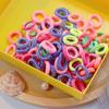 100PCS Candy Colors Cute Girls Elastic Hair Ties Baby Small Hairbands Soft Cotton Ponytail Holder Headbands Hair Accessoires