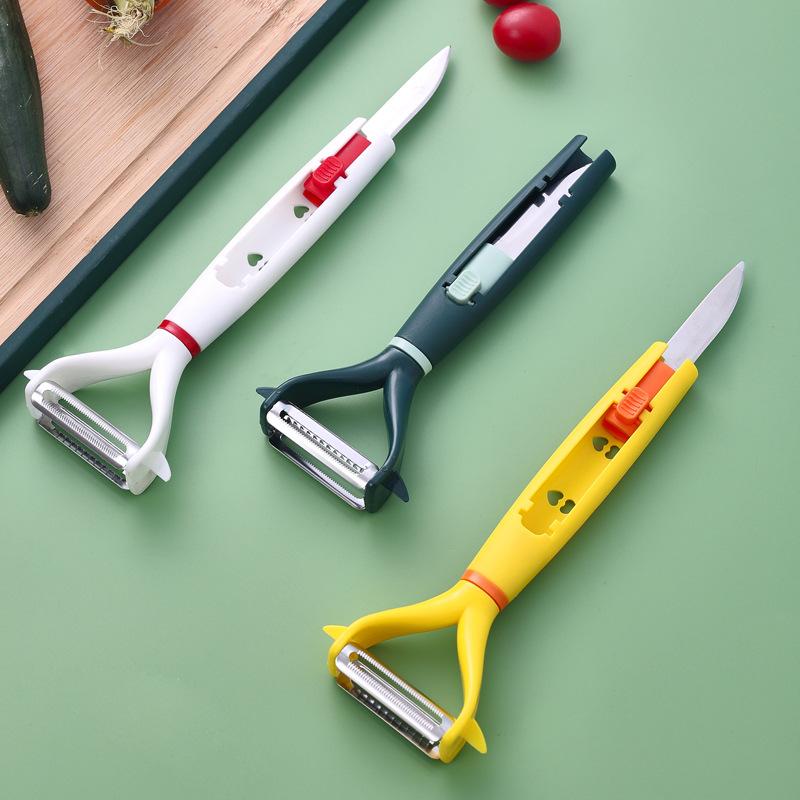 Овощечистка с широким горлом, овощи и фрукты, нож из нержавеющей стали, терка для капусты, овощерезка для салата и картофеля, кухонные принадлежности