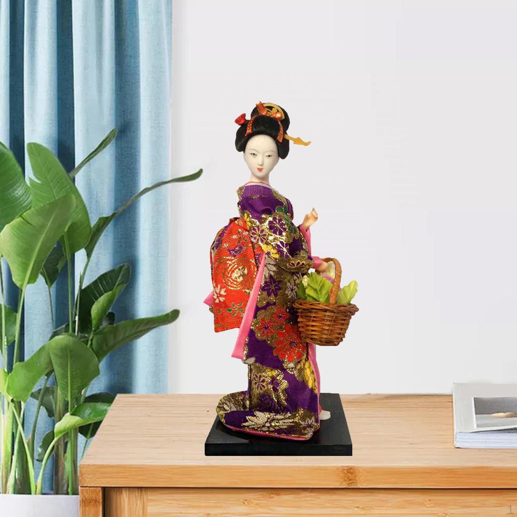 Этнические японские куклы гейши, азиатская кукла, статуэтка леди для украшения стола