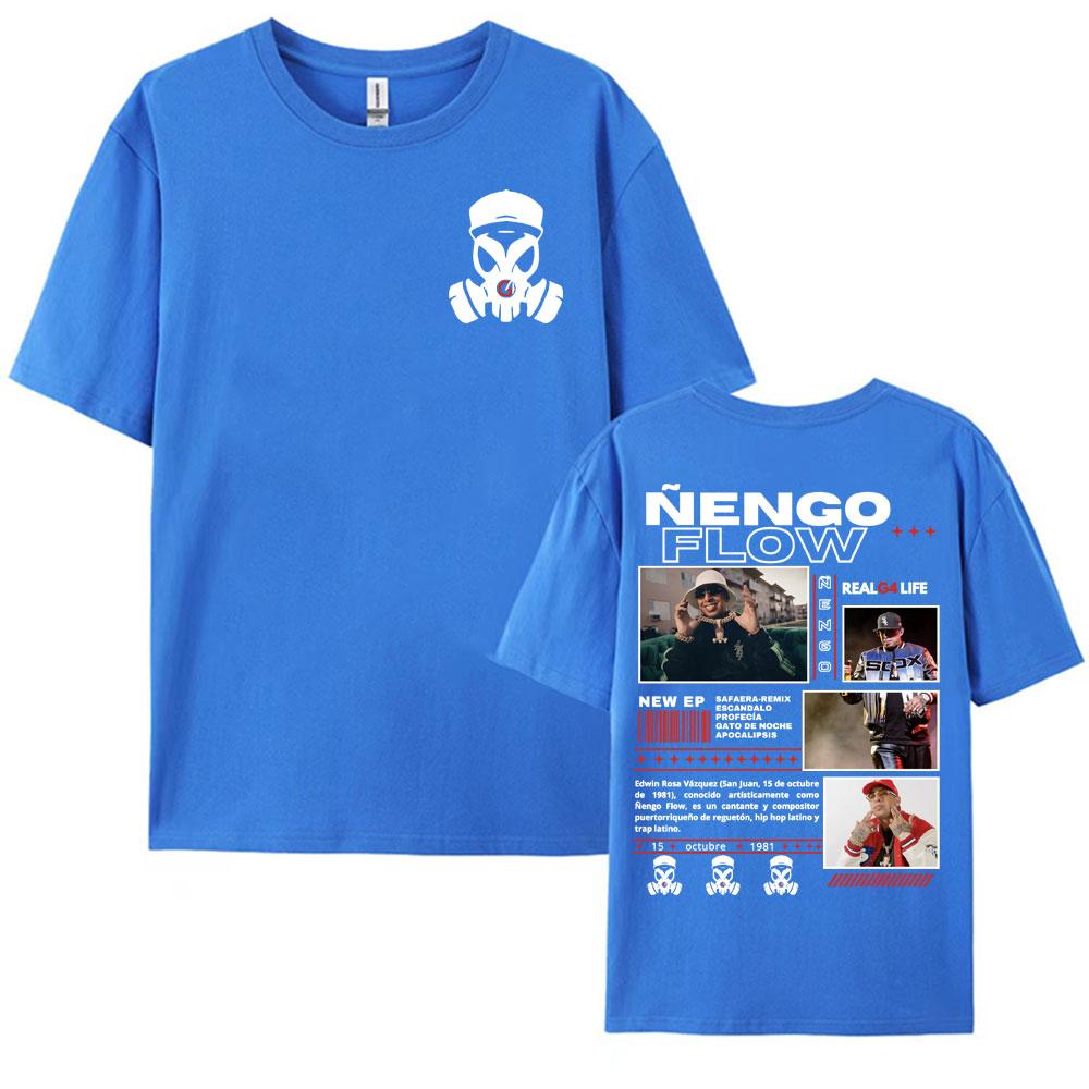 Rapper Nengo Flow Real G4 Life Tour Graphic T Shirt Unisex Women Vintage Hip Hop Pop Music Tshirt Fashion Oversized Cotton Tshirt