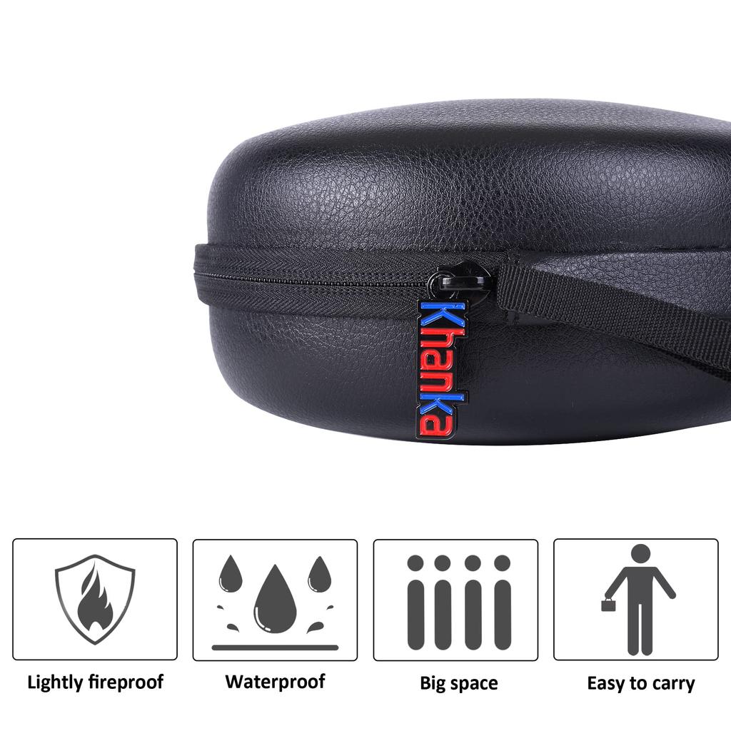 Dedicated Storage Compatible with SONY Stereo Black [Khanka Case] MDR-7506 Headphones, (Case Only)