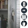 Master Lock Combination Padlock in Aluminium, 40x78x15 mm