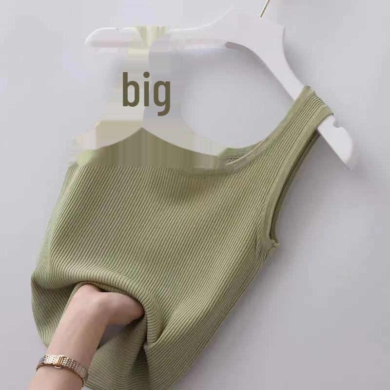 Plus Size Slim Fit Ribbed Sleeveless Vest for Women, 80-200 Pounds, Wear As Outer or Inner Layer