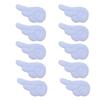10PCS Double Sided Angel Wing Shape Sewing Patches Cute Hair Applique for DIY Doll Bag Hat Scarf Patches Hair Clip Decor