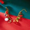 Рождественский Фестиваль Украшения Снежинка Олень Снеговик Рождественская Елка Многоаксессуарное Ожерелье Браслет Праздничное Украшение Набор